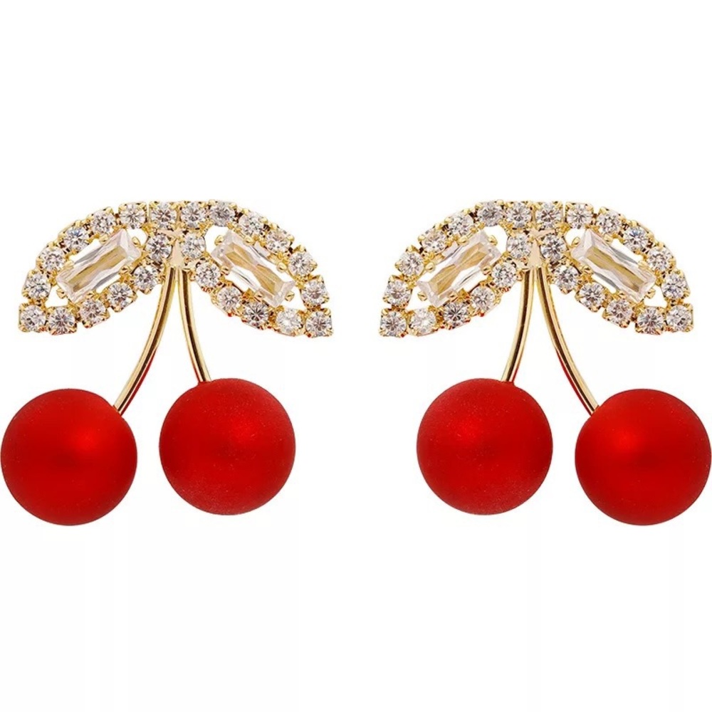 sweet cherry earrings